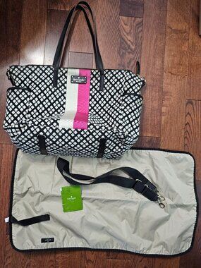 Kate Spade Adaira Tote/Diaper Bag - Classic Spade Pattern, Excellent Condition